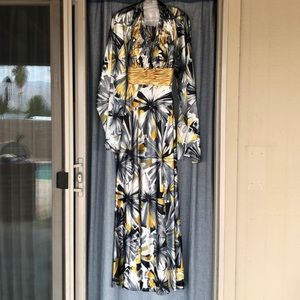 Patterned long formal dress